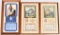 3-Framed Great Northern Railroad Calendars
