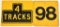 2-Railroad Metal Signs 4-Tracks, 98
