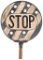 Railroad Stop Metal Paddle sign