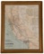 1912 Topographic & RR Map of California