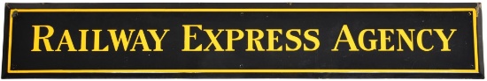 Railway Express Agency (black) Porcelain Sign