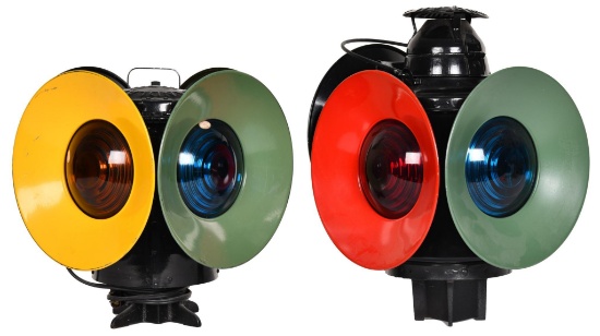 2-Handlan 4-Way Signal Lights with Bullseyes