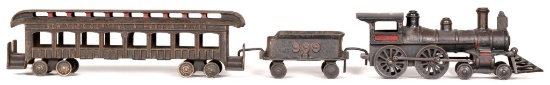 NYC & HRRR Ideal "999" Engine, Tender & Passenger Car