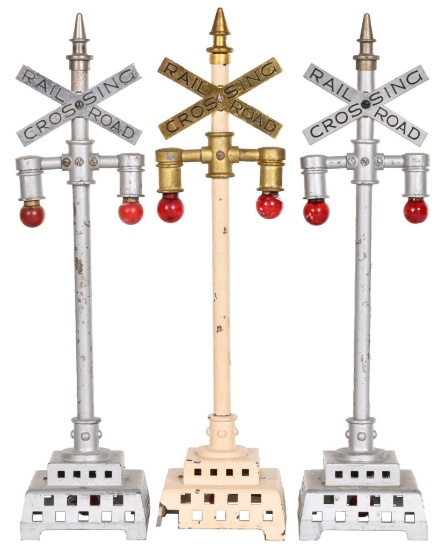 3-Lionel 79 Flashing Highway Signal 1-(type I) 2-(type VI)