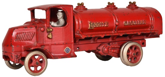 Arcade (large) Lubrite Gasoline Tanker Truck (restored)