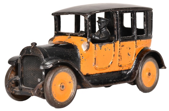 Arcade Cast Iron "Yellow Cab" Round Top Taxi