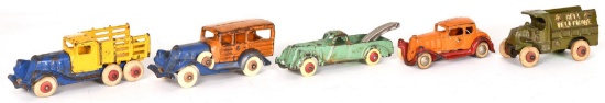 5-Hubley Cast Iron Vehicles