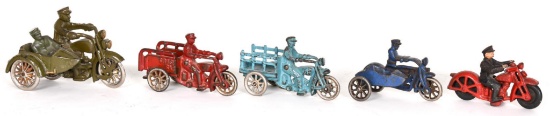 5-Cast Iron Motorcycle, Side Cars & More