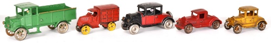 5-Repainted Cast Iron Vehicles