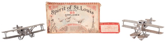 2-Metalcraft Airplane Models Assemble w/one box