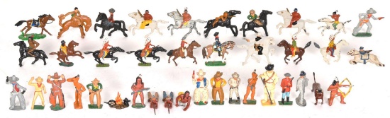 40+ Lead Cowboy & Indian Figurines