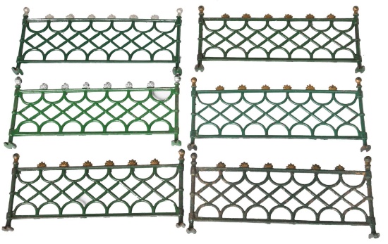 6-Kenton Ornate Cast Iron fencing w/two feet,