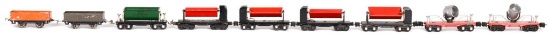9-Lionel O Gauge Cars, 5-3559, 2-2620, 2-Gondolas