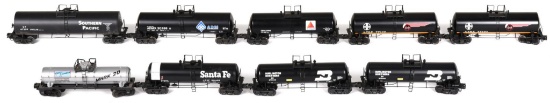 9-O Gauge Tank Cars