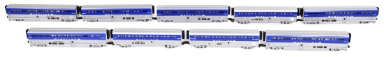 9-O Gauge MTH Amtrack Passenger Cars