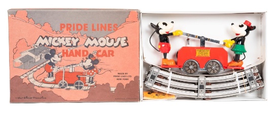 New Mickey Mouse Hand Car NIB