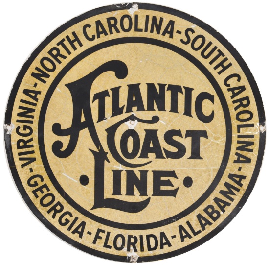 Atlantic Coast Line Metal Sign