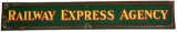 Railway Express Agency (green) Porcelain Sign