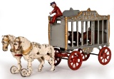 Hubley Cast Iron Royal Circus Bear Wagon w/side door