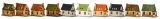 10-Lionel 184 & 185 Bungalow Metal Buildings