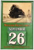 Missouri Pacific Lines Calendar Metal