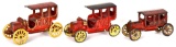3-Kenton Cast Iron Early Vehicles