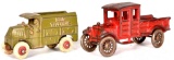 Hubley Cast Iron Truck & Bell Telephone Vehicle