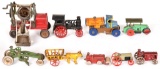 Box lot of Cast Iron Toys