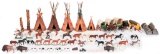 Large Lot of Lead & Metal Cowboys- Indians w/more