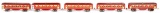 5-Lionel O Gauge Cars, 4-1665 Passenger Cars 1687 Observation