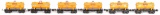 6-Lionel O Gauge Shell Tank Cars 5-2654, 654