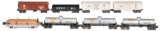 8-Lionel O Gauge Cars, 2-3462 milk cars, 2855, 6555, 2555