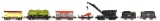 7-Lionel O Gauge Cars 2460 crane, 815, 2656, 655, 2-Tenders