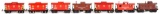 7-Lionel 0 Gauge Cabooses 2457, 2357, 2757, 4-657
