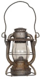 Railroad Lantern with Clear Globe Embossed N.Y. Lines