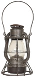 Railroad Lantern with Clear Globe Embossed B & A