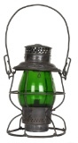 Railroad Lantern with Green Globe Not Marked