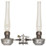 2-Aladdin Aluminum Spring Loaded Caboose Lamps