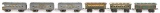 6-Ives Train Cars 130 Buffet, 141 Parlor, 142 Parlor, 141 Parlor