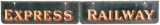 Railway Express Porcelain Sign