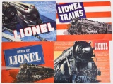4-Lionel Catalogs 1936, 1937, 1939 & 1940