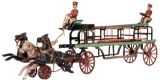 Cast Iron Three Team Ladder Wagon