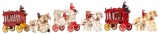 Cast Iron Overland Circus Wagons & Calliope (reproduction)