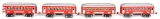 4-Lionel O Gauge Cars, 3-610 Passenger, 612 Observation