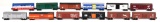 12-Different Lionel O Gauge Plastic Box Cars