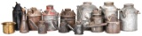 Two Large Box of Railroad Metal Cans