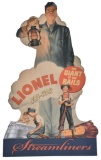 New Lionel Cardboard Easel Back Sign