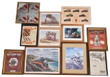 11-Framed Railroad Prints, Sheet Music and More