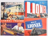 4-Lionel Catalogs 1930, 1934, 1935 & 1939