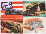 4-Lionel Catalogs 1932, 1933, 1940 & 1942